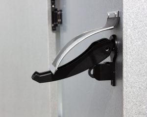 Gasolskåp handtag med väderskydd